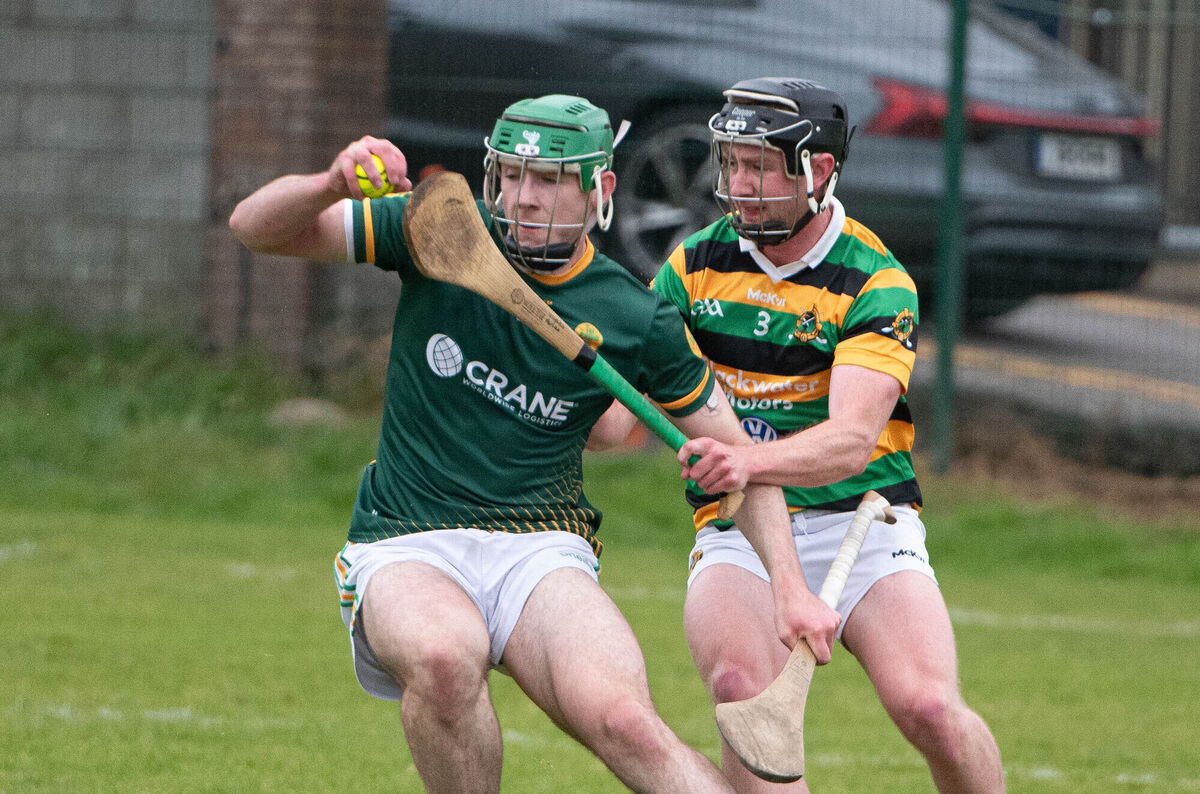 Blackrock's Fionn Coleman holds on to the siothar despite the attentions of Eoghan Varian of Glen Rovers. Picture: Howard Crowdy Blackrock's Fionn Coleman holds on to the siothar despite the attentions of Eoghan Varian of Glen Rovers. Picture: Howard Crowdy