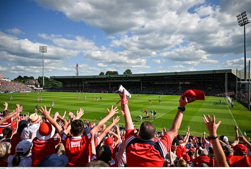 Cork supporters during the Munster SHC game against Limerick at TUS Gaelic Grounds last month. Picture: Sam Barnes/Sportsfile