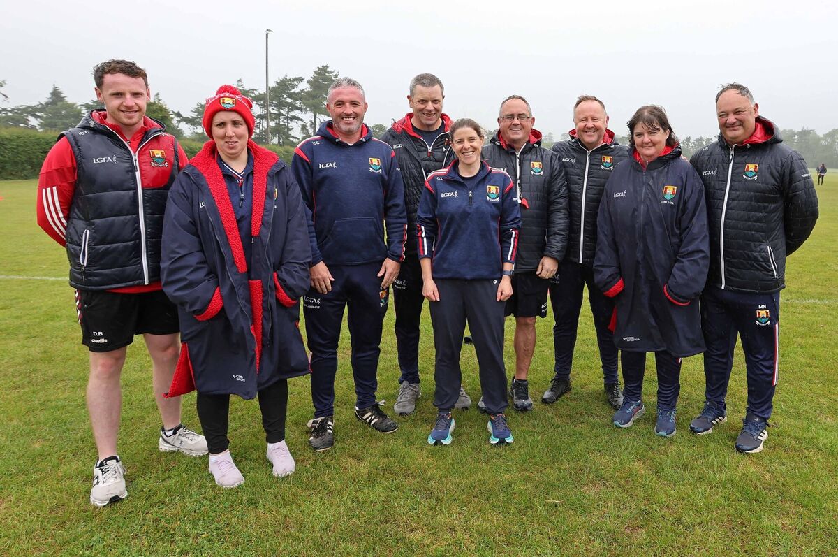 The Cork U14 ladies football management team at a training session ahead of the All-Ireland final next Sunday. Picture: Jim Coughlan The Cork U14 ladies football management team at a training session ahead of the All-Ireland final next Sunday. Picture: Jim Coughlan