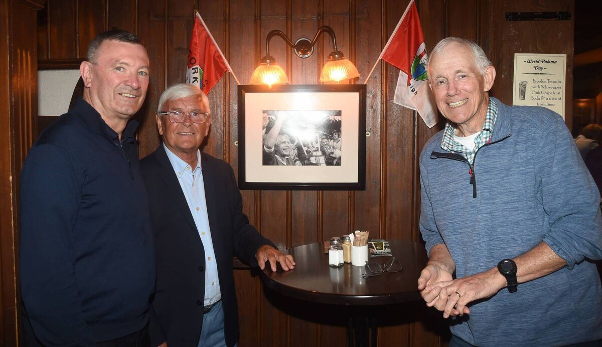 Pictured at the 1976-78 reunion were Jimmy Barry-Murphy, Charlie McCarthy and Martin Doherty. Picture: George Hatchell