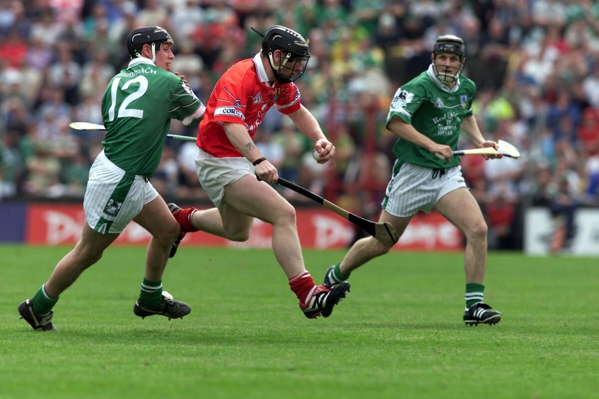 Wayne Sherlock in action for Cork against Limerick in 2001. Picture: Inpho/Patrick Bolger Wayne Sherlock in action for Cork against Limerick in 2001. Picture: Inpho/Patrick Bolger