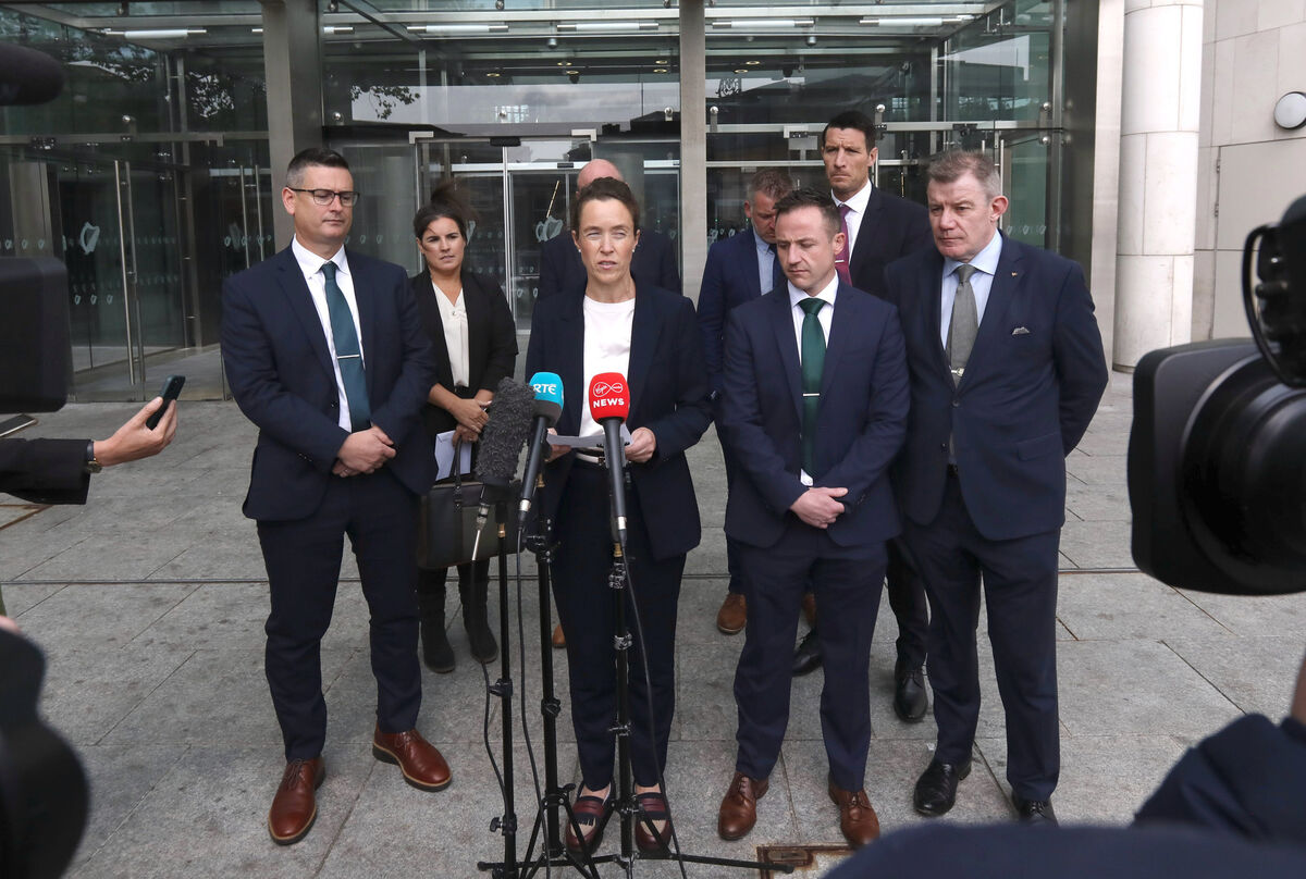 Garda Anne Marie Twomey talks to the media. Picture: Collins Court.