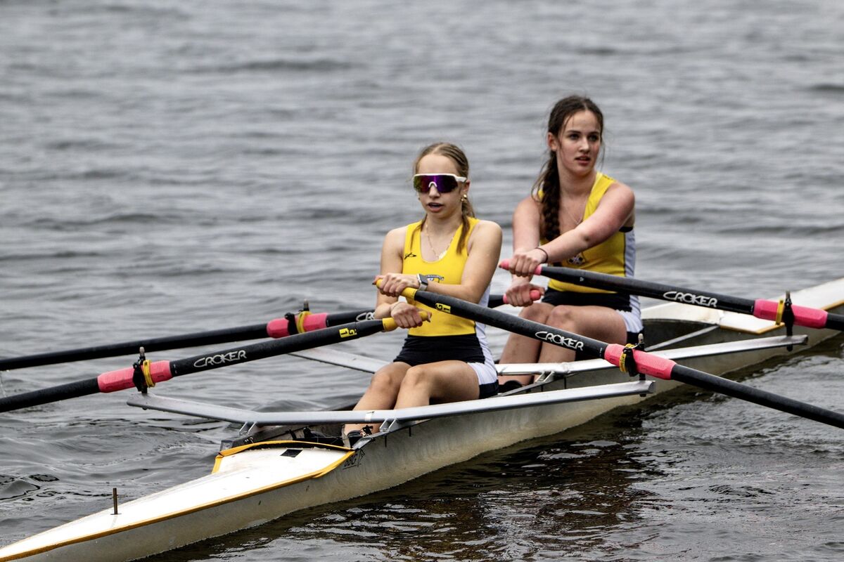 Muckross Rowing Club rowers make their way to the starting line before their race at the Lee Regatta in Cork. Picture Chani Anderson Muckross Rowing Club rowers make their way to the starting line before their race at the Lee Regatta in Cork. Picture Chani Anderson