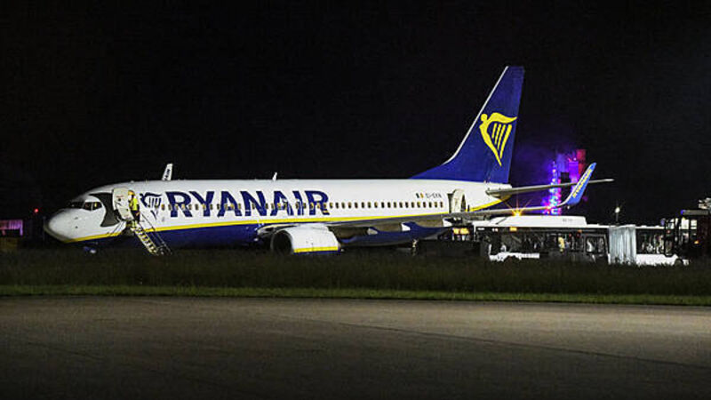 Ryanair flight forced to make emergency landing as nine injured