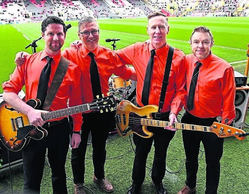 The band playing SuperValu Páirc Uí Chaoimh in April