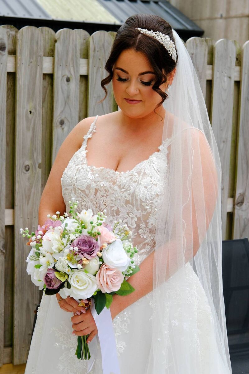 Lynsey's dress was from Vows in Cork. "Ann helped me pick it out, she was amazing," said Lynsey. Lynsey's dress was from Vows in Cork. "Ann helped me pick it out, she was amazing," said Lynsey.