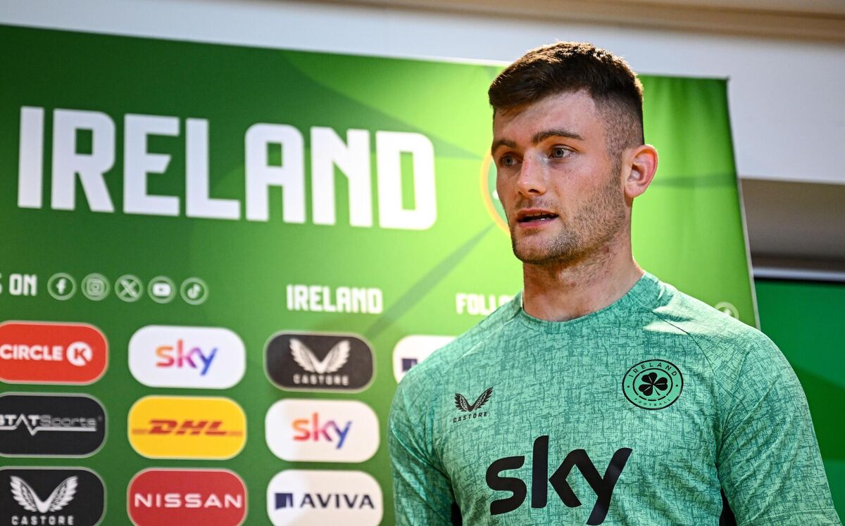 Josh Honohan during a Republic of Ireland media conference at the FAI Headquarters in Abbotstown, Dublin. Picture: Seb Daly/Sportsfile