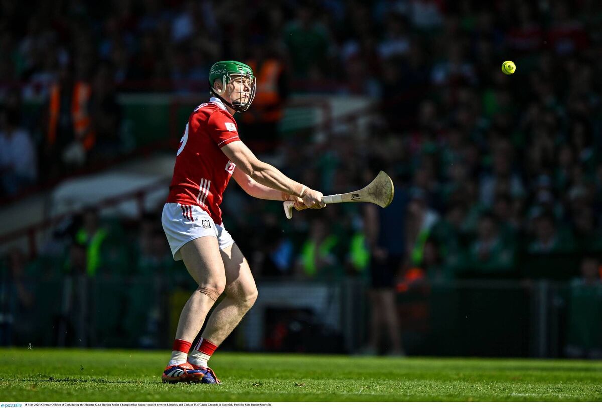 Cormac O'Brien of Cork fires a pass against Limerick at TUS Gaelic Grounds. Picture: Sam Barnes/Sportsfile Cormac O'Brien of Cork fires a pass against Limerick at TUS Gaelic Grounds. Picture: Sam Barnes/Sportsfile