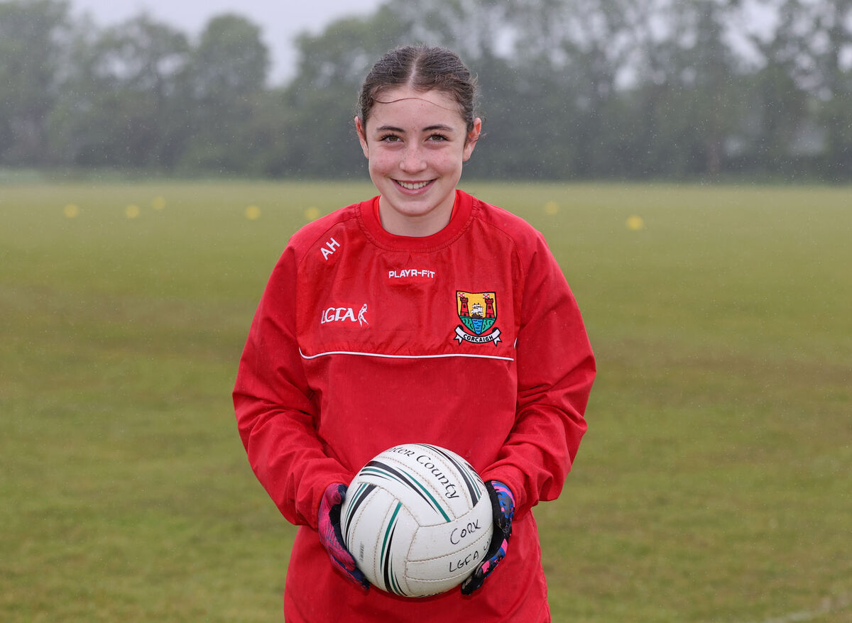 Aoife Harte will captain Cork in the All-Ireland U14 ladies football final against Galway tomorrow at Nenagh Éire Óg GAA Club, Tipperary. Throw-in 3.30pm. Picture: Jim Coughlan
