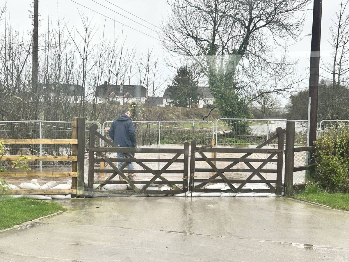 A bridge during the October 2023 flood.