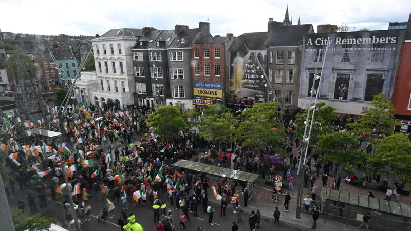 Large Cork city rallies pass noisily but peacefully Large Cork city rallies pass noisily but peacefully