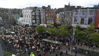 Large Cork city rallies pass noisily but peacefully