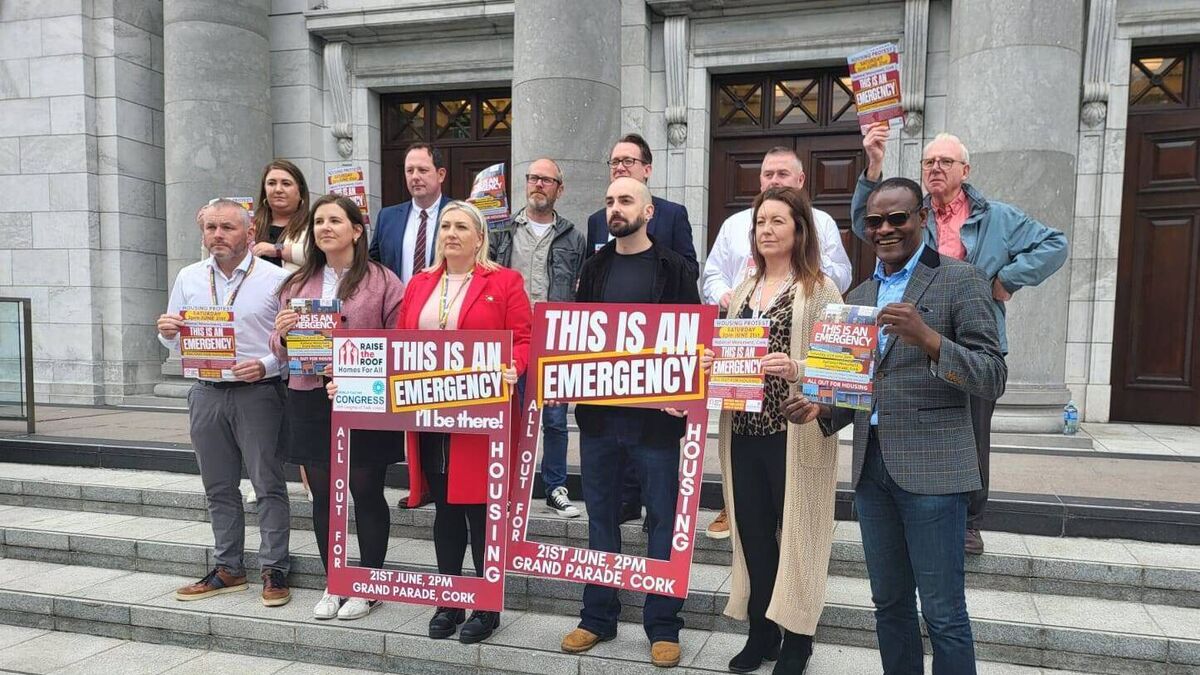 Cork city councillors urge public to join housing protest
