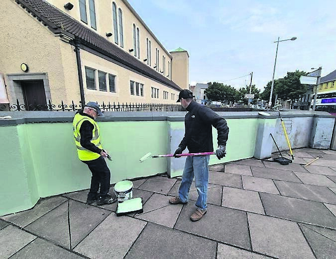 Blackpool Tidy Village Group volunteers brighten up the locality.