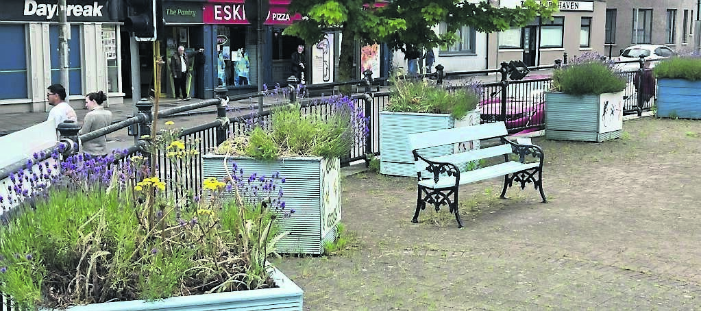 The work of Blackpool Tidy Village Group last weekend saw six benches, some of the walls, and the flower planters get a fresh coat of paint.