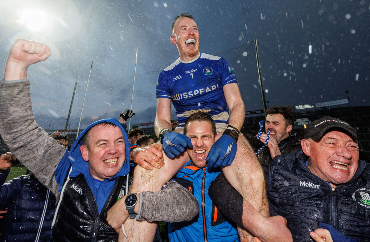 Castlehaven’s Damien Cahalane celebrates after their penalty shootout win over Dingle in the AIB Munster Club SFC final in 2024. Picture: Inpho/James Crombie Castlehaven’s Damien Cahalane celebrates after their penalty shootout win over Dingle in the AIB Munster Club SFC final in 2024. Picture: Inpho/James Crombie
