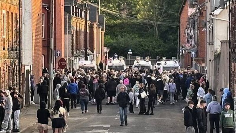 Missiles thrown at police in second night of Ballymena disorder Missiles thrown at police in second night of Ballymena disorder