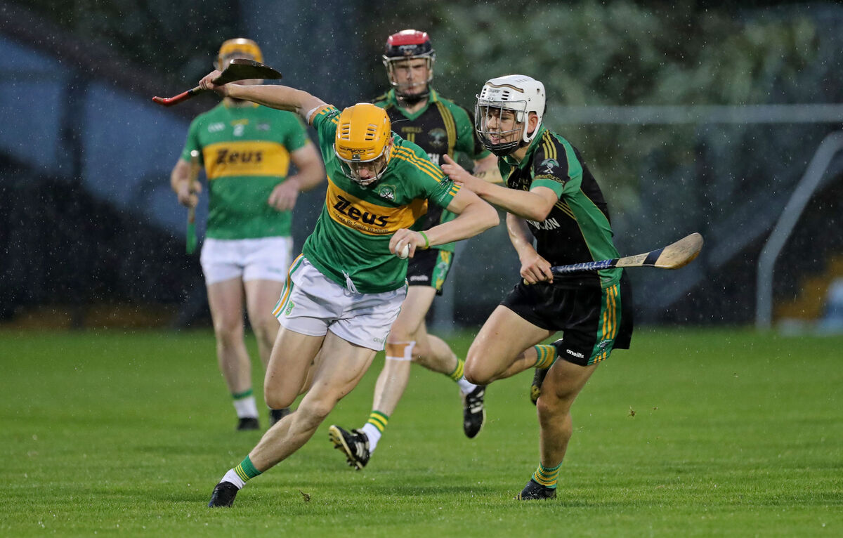  Ryan Deasy, Ballymartle, pictured here in pursuit of James Kearney, Castlelyons scored 0-5 from placed balls. Picture: Jim Coughlan.