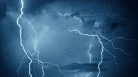 Thunder, lightning and rain