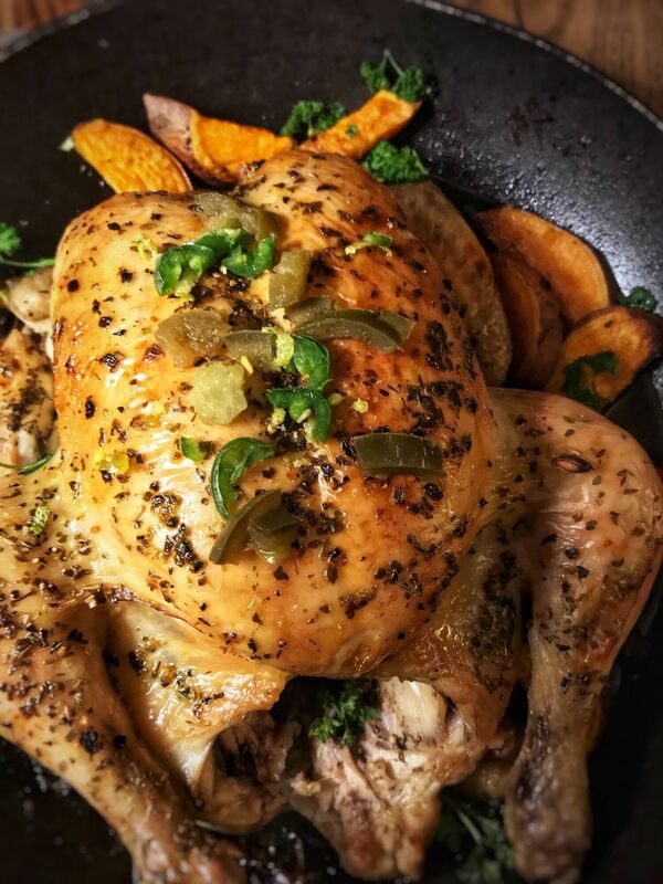I’ve cooked roast chicken with many different flavourings, but lovers of chilli will love this version, says Dianne. I’ve cooked roast chicken with many different flavourings, but lovers of chilli will love this version, says Dianne.