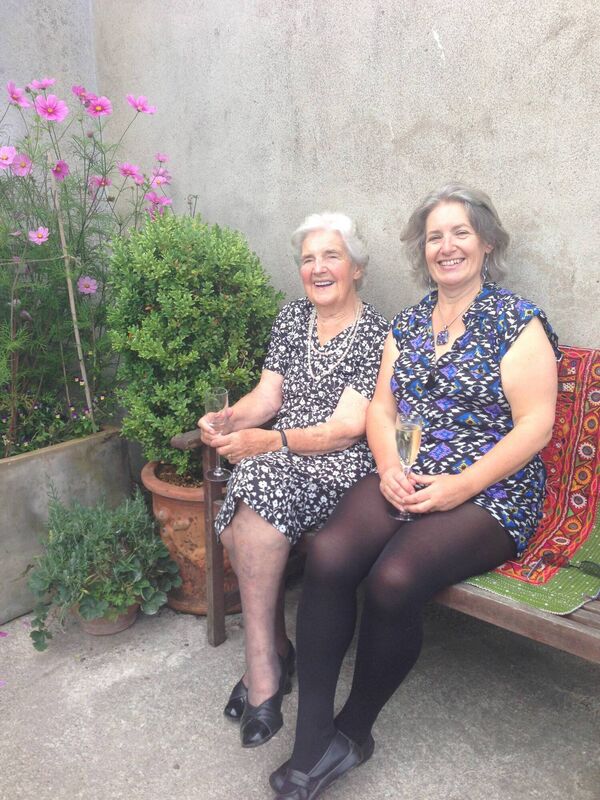 “I remember cycling around mother’s legs when she was cooking," says Fern, pictured with her mother Myrtle. 