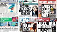 What the papers say: Sunday's front pages