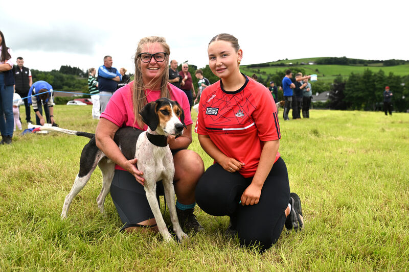  Lorraine and Julie Frayne, Northern Hunt with Born to Run the winner of the Senior Puppy class. Picture: Dan Linehan