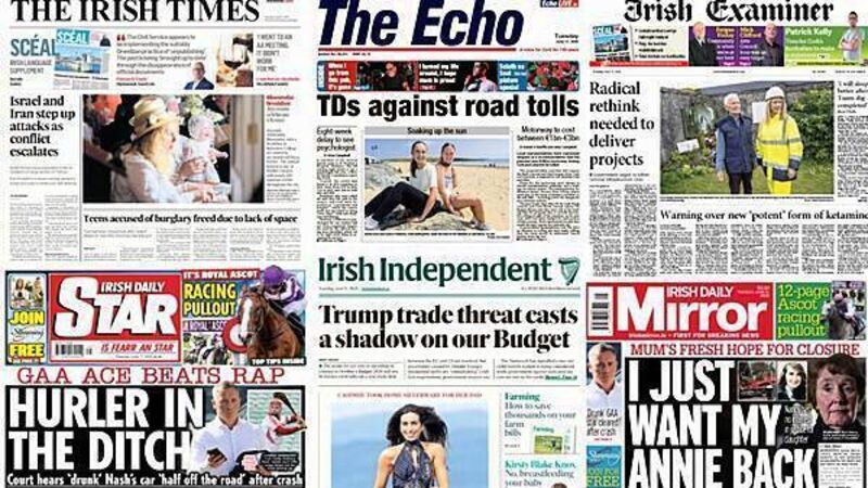 What the papers say: Tuesday's front pages