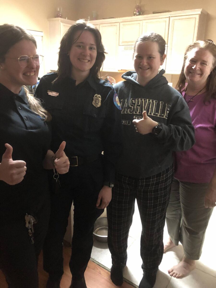 Brianna, Megan, Patricia, and Jamie Gibbons. 