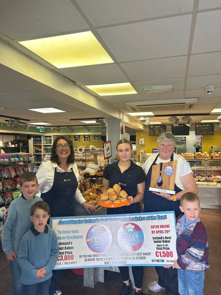 Mary Buckley with her grandchildren, and Irene Murphy, Gala Kanturk and staff member, Ciara Linehan. Mary Buckley with her grandchildren, and Irene Murphy, Gala Kanturk and staff member, Ciara Linehan.