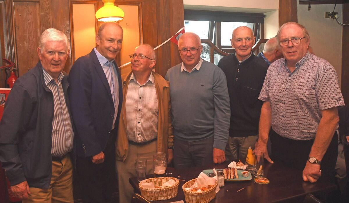 Pictured at a reunion of Cork Senior Hurling winning teams from 1976, 1977,and 1978 at the South County in Douglas Jim O Sullivan ,Taoiseach Micheal Martin,Martin Coleman Bertie Og Murphy,Denis Coughlan ,Pat Mc Donnell pic George Hatchell Pictured at a reunion of Cork Senior Hurling winning teams from 1976, 1977,and 1978 at the South County in Douglas Jim O Sullivan ,Taoiseach Micheal Martin,Martin Coleman Bertie Og Murphy,Denis Coughlan ,Pat Mc Donnell pic George Hatchell