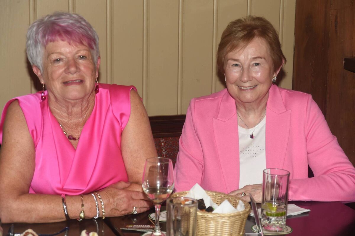 Pictured at a reunion of Cork Senior Hurling winning teams from 1976, 1977,and 1978 at the South County in Douglas are Alice Moylan and Liz Horgan pic George Hatchell Pictured at a reunion of Cork Senior Hurling winning teams from 1976, 1977,and 1978 at the South County in Douglas are Alice Moylan and Liz Horgan pic George Hatchell