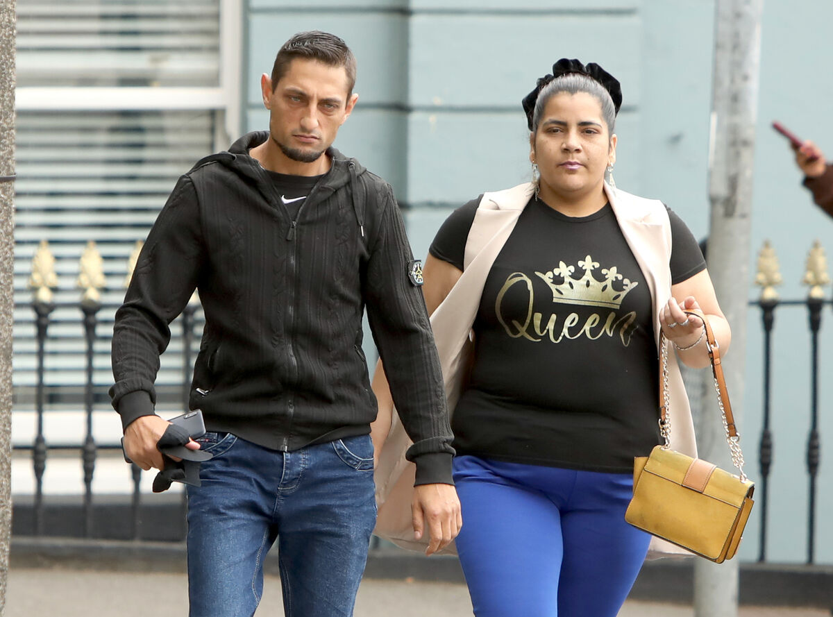Marek Puska and partner Jozefina Grundzova  arriving at Central Criminal Court. Photo: Collins Courts