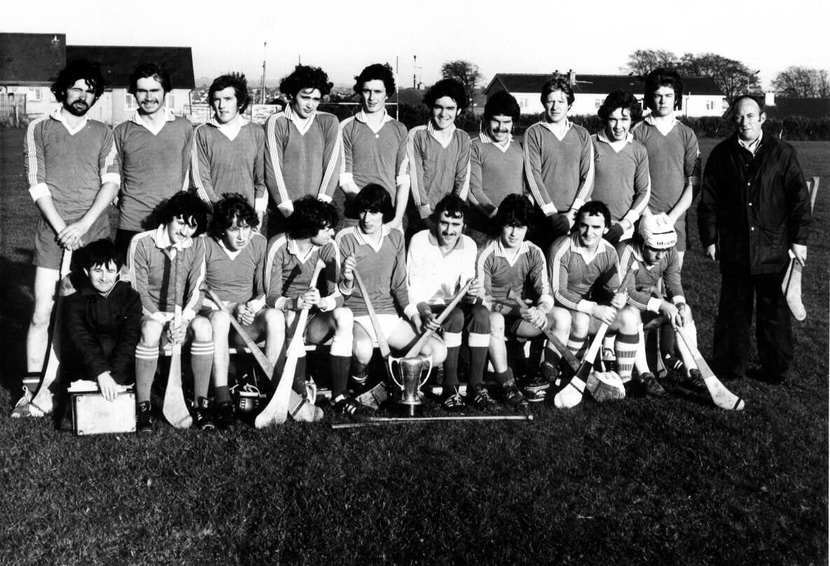 Ballyphehane, winners of the City JBHC in 1979. Back row; Timmy Walsh, Henry Oliver, Donal O'Connell, Kevin O'Riordan, Robert Sugrue, Ger McGreevy, Dermot Kelleher, Roy O'Leary, Séamus Teahan, Ger Fitzgerald, Billy Twomey. Front row; Pat O'Keeffe, Finbarr McCarthy, Micky Walsh, Don O'Leary, Steven Hourihan, Liam Hourihan, Tim Cotter, Micky Wade, Paul McGovern. Ballyphehane, winners of the City JBHC in 1979. Back row; Timmy Walsh, Henry Oliver, Donal O'Connell, Kevin O'Riordan, Robert Sugrue, Ger McGreevy, Dermot Kelleher, Roy O'Leary, Séamus Teahan, Ger Fitzgerald, Billy Twomey. Front row; Pat O'Keeffe, Finbarr McCarthy, Micky Walsh, Don O'Leary, Steven Hourihan, Liam Hourihan, Tim Cotter, Micky Wade, Paul McGovern.