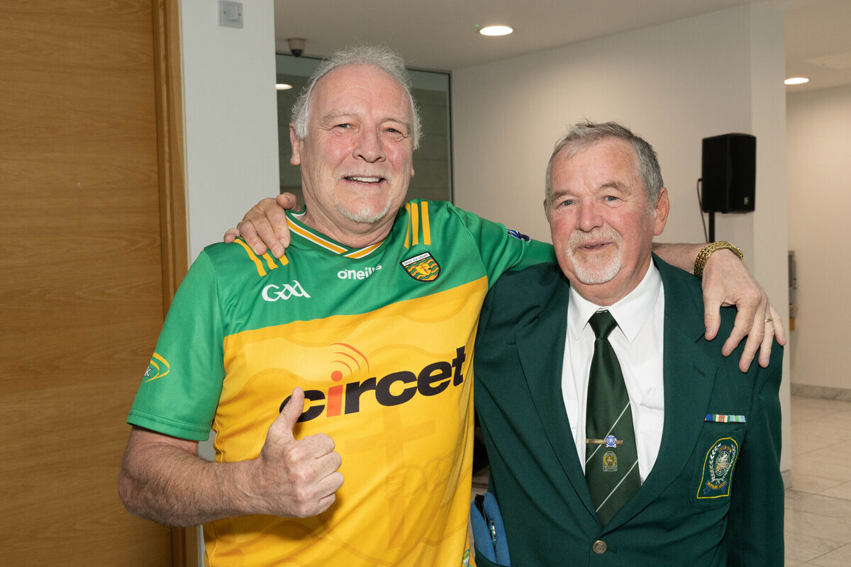 Comal Thomas, President of Cork Boxing and Billy O’Toole, UN Veterans, at the launch of Cork Rocks for Rory. Picture: Darragh Kane