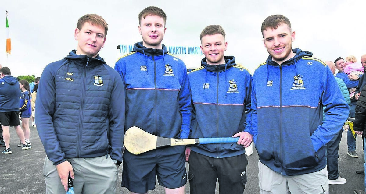 Junior B hurlers: Bernie O’Mahony, Chris Vaughan, Seán Buckley, and Seán Browne at the official opening of Carrigaline GAA Juvenile Pitches, in memory of Billy Walsh. Pictures: Siobhán Russell
Junior B hurlers: Bernie O’Mahony, Chris Vaughan, Seán Buckley, and Seán Browne at the official opening of Carrigaline GAA Juvenile Pitches, in memory of Billy Walsh. Pictures: Siobhán Russell