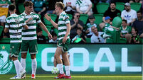Michael Noonan celebrates scoring his sides first gaol  20/6/2025