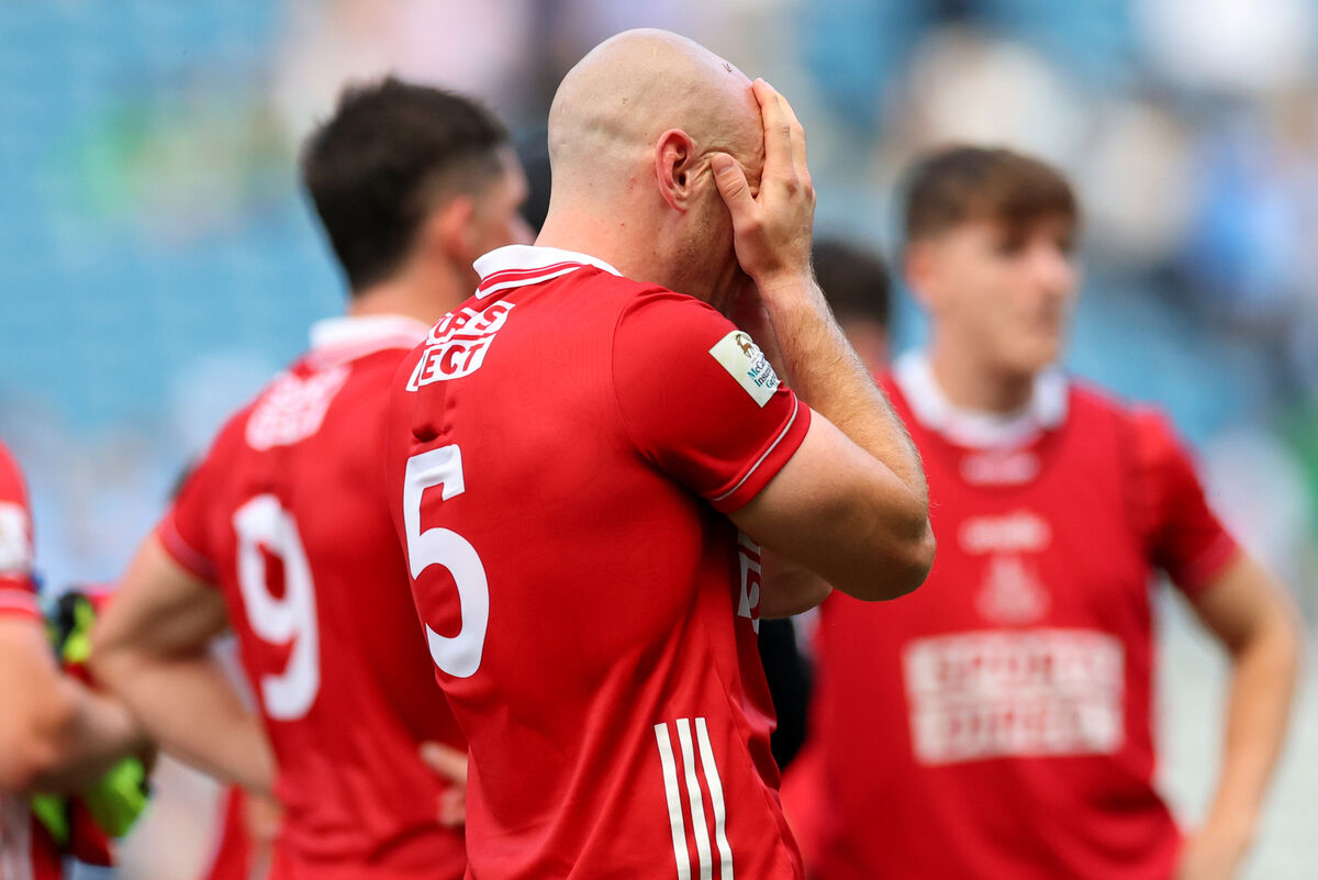 Cork’s Brian O'Driscoll dejected. Picture: INPHO/James Crombie