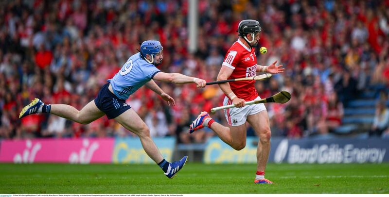 Cork's Darragh Fitzgibbon tries to get away from Brian Hayes of Dublin during last year's All-Ireland SHC quarter-final FBD Semple Stadium in Thurles. Picture: Ray McManus/Sportsfile Cork's Darragh Fitzgibbon tries to get away from Brian Hayes of Dublin during last year's All-Ireland SHC quarter-final FBD Semple Stadium in Thurles. Picture: Ray McManus/Sportsfile