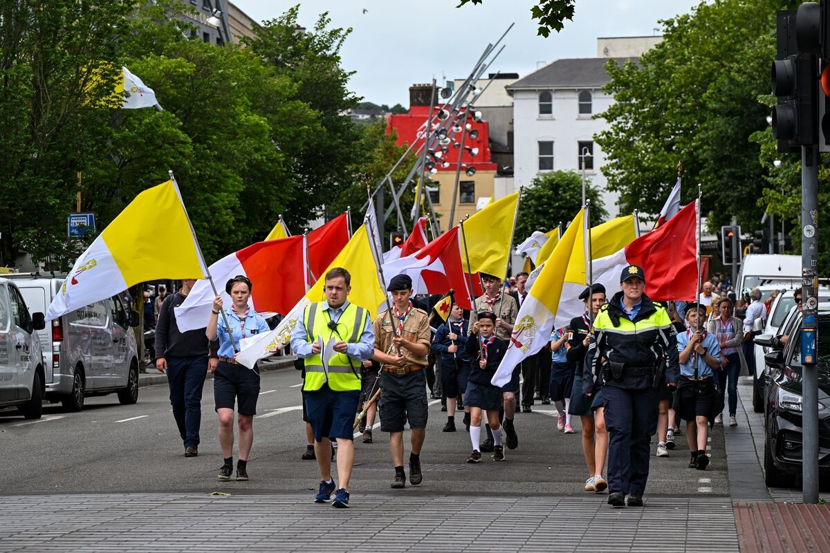A sea of faithful wound their way through the streets of Cork as the 2025 Eucharistic Procession unfolded, continuing a tradition that has united generations of worshippers.Picture Chani Anderson