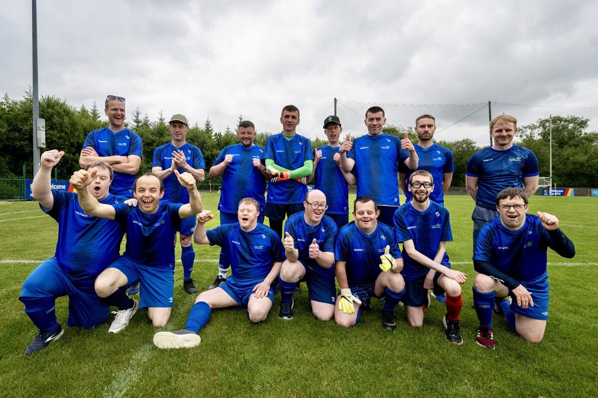 Carriglea players all smiles for the camera at the Special Olympics soccer tournament in MTU. Carriglea players all smiles for the camera at the Special Olympics soccer tournament in MTU.