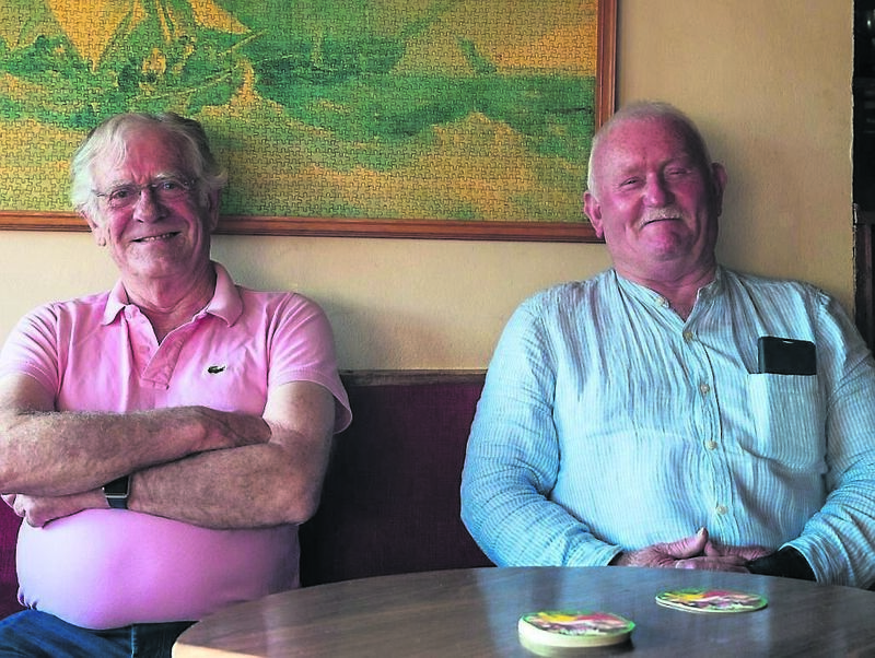 Pals Martin McCarthy and Michael Wafer who meet regularly at the pub Pals Martin McCarthy and Michael Wafer who meet regularly at the pub