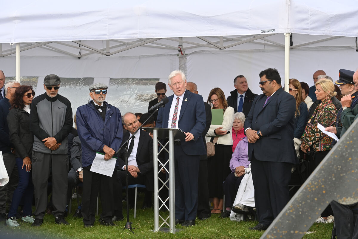  Bob Rae, Canadian ambassador to the United Nations speaking at the Air India 182 memorial service at the Memorial Garden in Ahakista, Sheep's Head peninsula, West Cork.