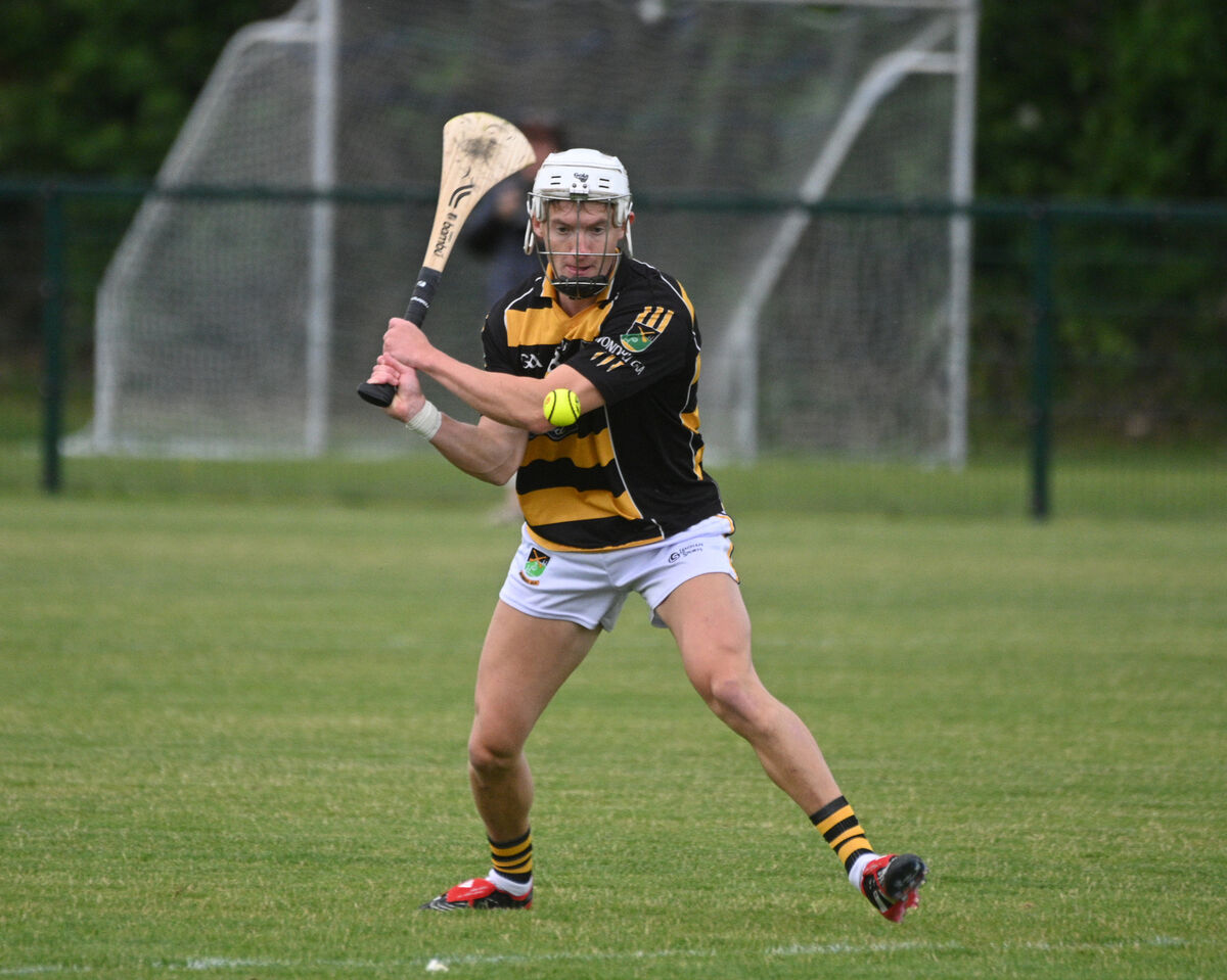  Eoin Carey of Avondhu sets up another attack. Picture: Larry Cummins