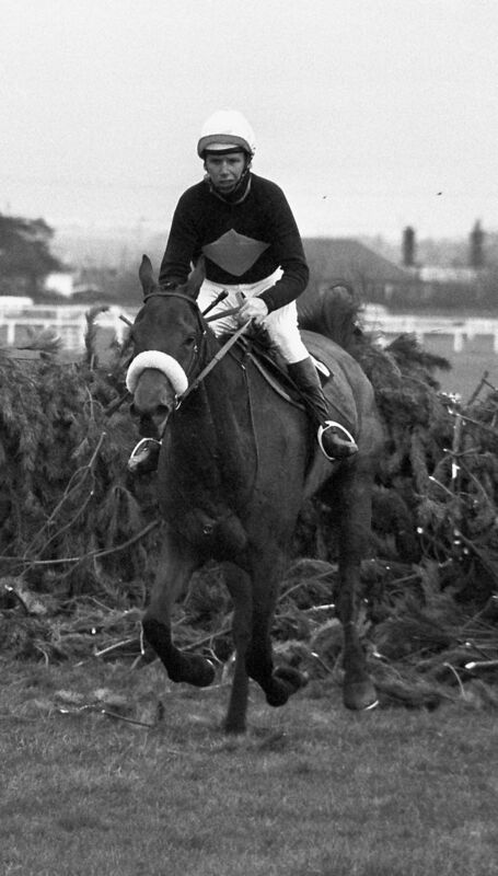 Brian Fletcher riding Red Rum to victory in the Grand National at Aintree, Liverpool, in 1973 - the horse won it three times in total