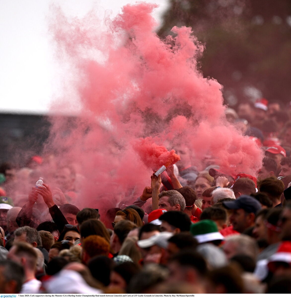 Cork supporters during the Munster GAA Hurling Senior Championship final match between Limerick and Cork. Picture: Ray McManus/Sportsfile
