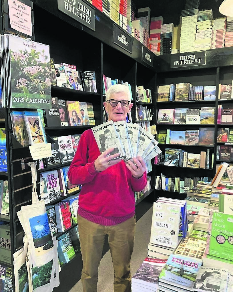 Cork author Eamon O’Leary with copies of his memoir published by a small independent press Cork author Eamon O’Leary with copies of his memoir published by a small independent press