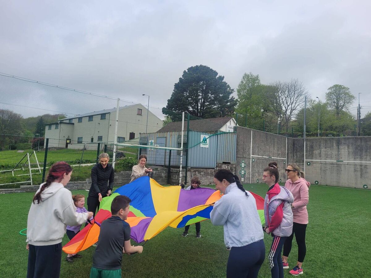 One of the activities at Valley Rovers GAA For All. One of the activities at Valley Rovers GAA For All.