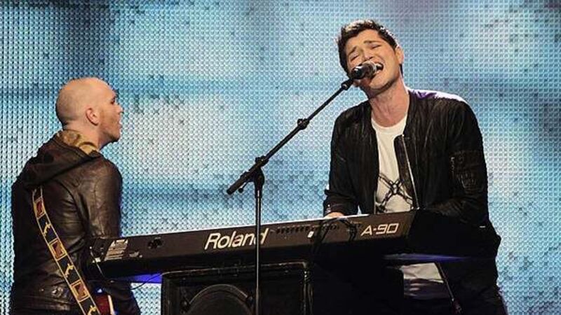 The Script pay tribute to late guitarist Mark Sheehan during Glastonbury set The Script pay tribute to late guitarist Mark Sheehan during Glastonbury set