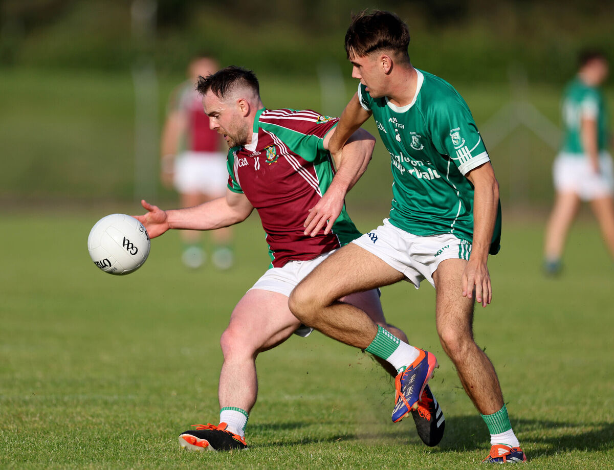  John Corkery of Aghabullogue moves away from Kane Murphy of St Vincent's this year. Picture: Jim Coughlan